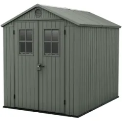Keter Darwin grün - Gartenhaus - Mit Frontfenstern - 190x244x221 cm