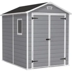 Keter Manor grau - Gartenhaus - mit Seitenfenster - 186x237x227 cm