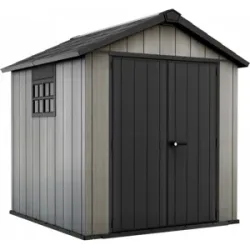 Keter Oakland 757- Gartenhaus - mit Doppeltür und Fenster - 229x223.5x242 cm