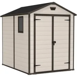 Keter Manor beige - Gartenhaus - mit Seitenfenster - 185x236x227 cm