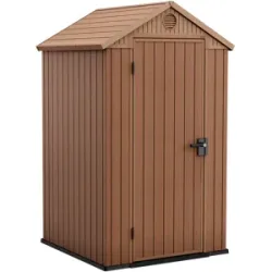 Keter Darwin braun - Gartenhaus Schuppen - 123.8x117x205 cm