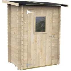 Alce Hobby 146x98  Gerätehaus aus Holz  Mit Frontfenster  146x98x197 cm