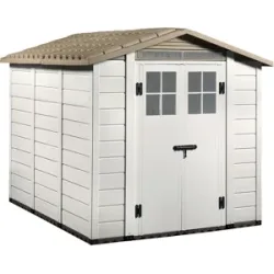 Garofalo Tuscany Evo 240  Gerätehaus  Mit Fenstern und Doppeltür  202,5 × 242,5 × 220 cm