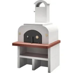 Palazzetti Easy Medium mit Unterbau - Holzbackofen Pizzaofen - Innenraum 77x65 cm