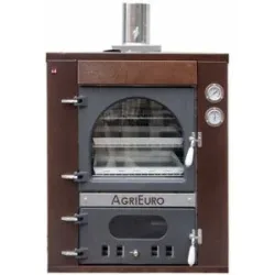 AgriEuro TOP-LINE AgriEuro Medius 80 Deluxe INC - Einbau-Holzbackofen aus Stahl - kupferfarben