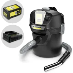 Karcher Kärcher AD 2 Battery  Aschensauger mit Behälter  14-Liter-Sammelbehälter aus Metall  18 V/5,0 Ah