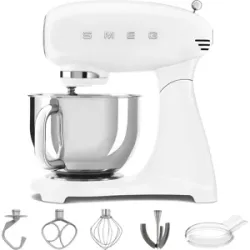 SMEG Full Color weiß - Küchenmaschine  - Edelstahlschüssel 4,8 Liter