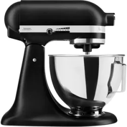 KitchenAid Classic 5KSM95PS-EBM Mattes Schwarz  Küchenmaschine mit kippbarem Kopf