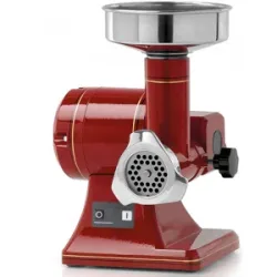 Fama Industrie FAMA TS8R RETRO - elektrischer Fleischwolf - Gehäuse aus Aluminium - Abnehmbare Schneideeinheit aus Edelstahl - 230V