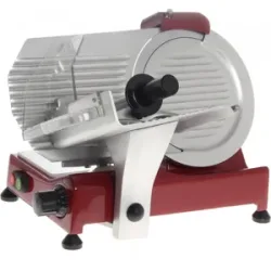 FAC F 250 R Rot - Aufschnittmaschine mit Messer 250 mm - fester Schärfaufsatz