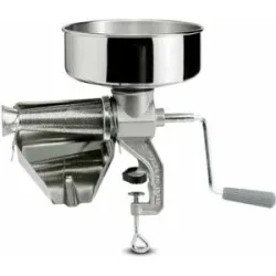 Reber 8603 N - Manuelle Tomatenpresse N.3 - Trichter und Tropfrinne aus Edelstahl