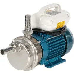 Tellarini Pompe Tellarini ALM 25  Elektrische Umfüllpumpe für Öl aus Edelstahl Gerade INOX-Anschlüsse  230V - Wählen Sie Ihre Anschlüsse!