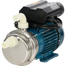 Tellarini Pompe Tellarini ALM 25 MS  Elektrische Umfüllpumpe aus Edelstahl  Nylon-Anschlüsse gerade + gebogen  230 V  Wählen Sie Ihre Anschlüsse!