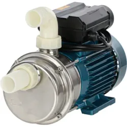 Tellarini Pompe Tellarini ALM 30  Elektrische Edelstahl-Umfüllpumpe  1 gerader + 1 gebogener Nylon-Anschluss  Wählen Sie Ihre Anschlüsse!