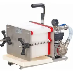 Enotecnica Pillan F14 - Professioneller Weinfilter mit 14 Kartons 20x20 cm - Edelstahlrahmen und NOVAX Pumpe