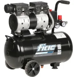 Fiac SUPERSILENT 24/1 - Schallgedämpfter elektrischer Kompressor 24 l ölfrei - 1 PS Motor