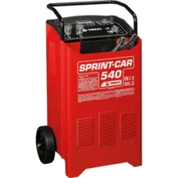 Helvi sprint CAR 540 - Batterieladegerät und Starter auf Rädern - 12/24 V