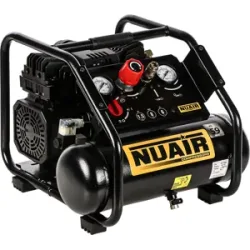 Nuair Siltek TB 6  - Schallgedämpfter tragbarer elektrischer Kompressor - 1.5 PS - 6 l ölfrei