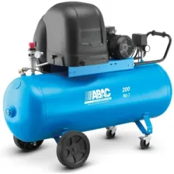 ABAC PRO A39B 200 CT3 - Schallgedämpfter dreiphasiger riemengetriebener elektrischer Luftkompressor - Motor 3 PS - 200 Liter