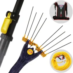 Lisam Avatar - - Elektrischer Akku-Olivenschüttler mit Rucksackbatterie 12V 56 Ah - Teleskopschaft 230/330 cm