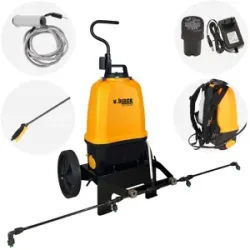 Volpi V-BLACK VITA 16  Akku-Rückenspritze mit Trolley und Spritzbalken