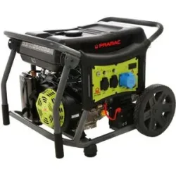 Pramac WX7000 - Benzin-Stromerzeuger mit Rädern und AVR-Regelung und Elektrostarter 6.1 kW - Dauerleistung 5.8 kW - 230V