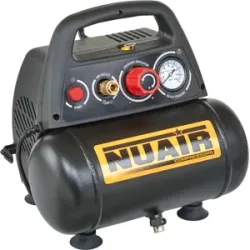Nuair New Vento  200/8/6 - Elektrischer kompakter Kompressor - Motor 1.5 PS oilless - 6 Lt