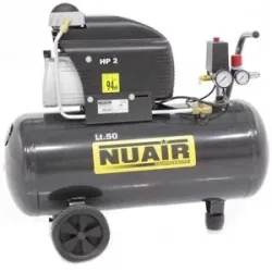 Nuair FC 2 50 - Elektrischer Kompressor mit Wagen - Motor 2 PS - 50 Lt Druckluft