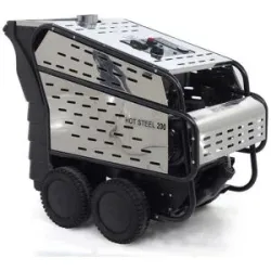 ITM - HOT STEEL 200/15 - Professioneller Heißwasser-Hochdruckreiniger - 400V - 200 bar - 900 l/h - EDELSTAHL
