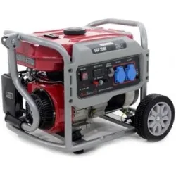 GeoTech Pro GGP 3500 - Benzin-Stromerzeuger mit Rädern und AVR-Regelung 3 kW - Dauerleistung 2.8 kW - 230V