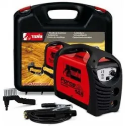 Elektroden-Schweißgerät Inverter mit Gleichstrom Telwin FORCE 145 - 130A, Kit