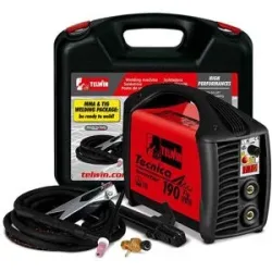 Telwin Tecnica TIG 190 DC - Inverter-Schweißgerät (WIG Lift und MMA) + Koffer, Gleichstrom (DC)