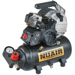 Nuair FU 227/8/6E - Kompakter tragbarer elektrischer Kompressor - Motor 2 PS - 6 Lt