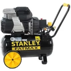 Stanley Sil Air 244/24 - Elektrischer Kompressor mit Wagen - Motor 1.5 PS, 24 Lt, oilless, leise