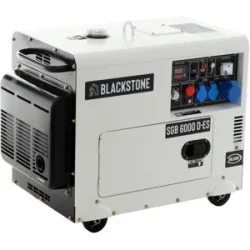 Blackstone SGB 6000 D-SE  - Leiser Diesel-Stromerzeuger mit AVR-Regelung 5.3 kW - Dauerleistung 5 kW - 230V