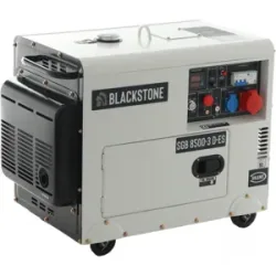 Blackstone SGB 8500-3 D-ES - Leiser Diesel-Stromerzeuger mit AVR-Regelung 6.3 kW - Dauerleistung 6 kW - 400V