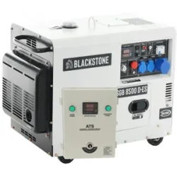 Blackstone SGB 8500 D-ES - Leiser Diesel-Stromerzeuger mit AVR-Regelung 6.3 kW - Dauerleistung 6 kW 230V + ATS