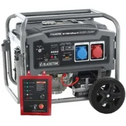 Blackstone BG 11050 - Benzin-Stromerzeuger mit AVR-Regelung 7.8 kW -  Dauerleistung 7.5 kW Full-Power + ATS