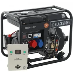 Blackstone OFB 8500-3 D-ES FP - Diesel-Stromerzeuger mit AVR-Regelung 6.4 kW - Dauerleistung 5.6 kW Full-Power + 230V-ATS-Box