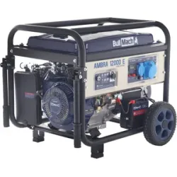 BullMach AMBRA 12000 E - Benzin-Stromerzeuger mit Rädern und AVR-Regelung - 8.5 kW - Dauerleistung 7.8 kW - 230V
