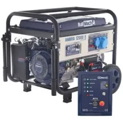 BullMach AMBRA 12000 E - Benzin-Stromerzeuger mit Rädern 8.5 kW - 230V + ATS