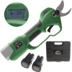 Akku-Baumschere GreenBay TopCut 28 - 2 Akkus 16.8V - 2Ah - Schnittdurchmesser max. 28 mm