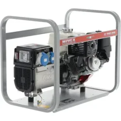MOSA GE 7000 HBM - Benzin-Stromerzeuger mit AVR 6 kW - Dauerleistung 5 kW - 230V - Honda Motor GX390