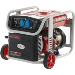 GeoTech Pro iGGP5000ES - Inverter-Stromerzeuger mit Elektrostarter auf Rädern 4 kW - Dauerleistung 3.5 kW - 230V