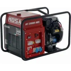 MOSA GE 13000 HBS - Benzin-Stromerzeuger 10.4 kW - Dauerleistung 9 kW 400V - Honda Motor GX630