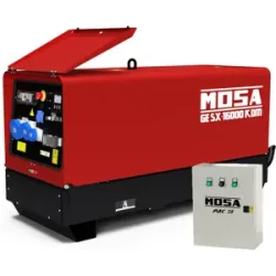 MOSA GE SX 16000 KDM - Diesel Notstromaggregat leise  - 14.4 kW - Dauerleistung 13.2 kW - 230V + ATS - Kohler Motor KDW1003