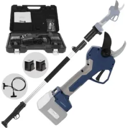 Bullmach ARTEMIS 45 - Elektrische Gartenschere auf Verlängerungsstange 150-210 cm - 2x 21.6V 4Ah - Schnittdurchmesser max. 45 mm