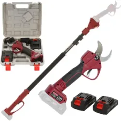 Archman FE07-40A - Akku-Baumschere  + Teleskopstange 180-240 cm - 2x 21V 2Ah - Schnittdurchmesser max. 40 mm