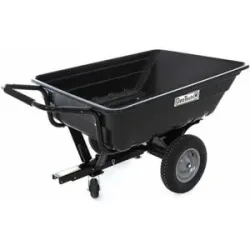 GeoTech TC3080PL - Anhänger für Rasentraktor mit Kunststoffwanne - 121x93 (h 29 cm)