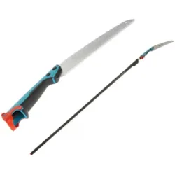 Gardena Combisystem-Gartensäge 300 PP mit Combisystem-Aluminium-Teleskopstange von 210 bis 390 cm